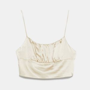 Satin Zara crop top